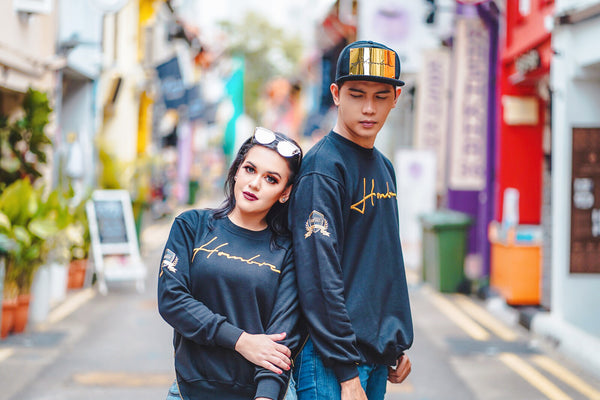 BLACKGOLDSERIES: GOLD PULLOVER WITH SIDE ZIPPER