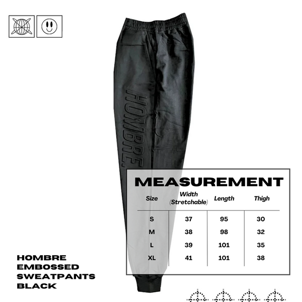 HOMBRE EMBOSSED SWEATPANTS