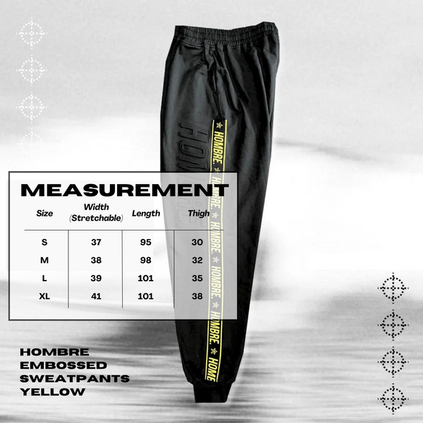 HOMBRE EMBOSSED SWEATPANTS