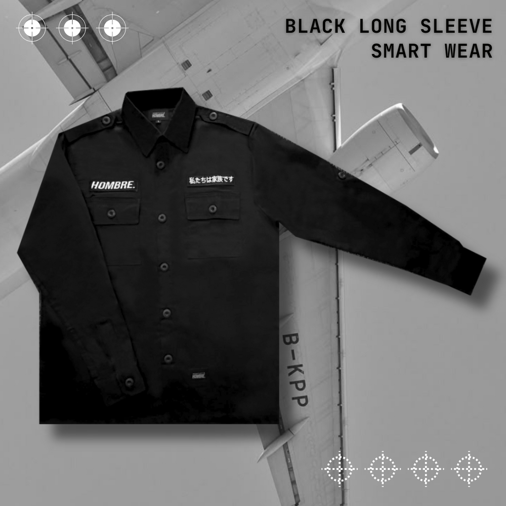 BLACK LONG SLEEVE SMART WEAR