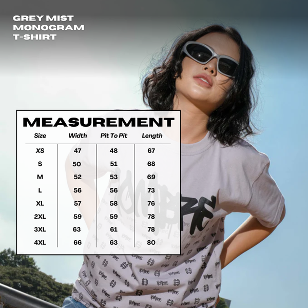 GREY MIST MONOGRAM T-SHIRT