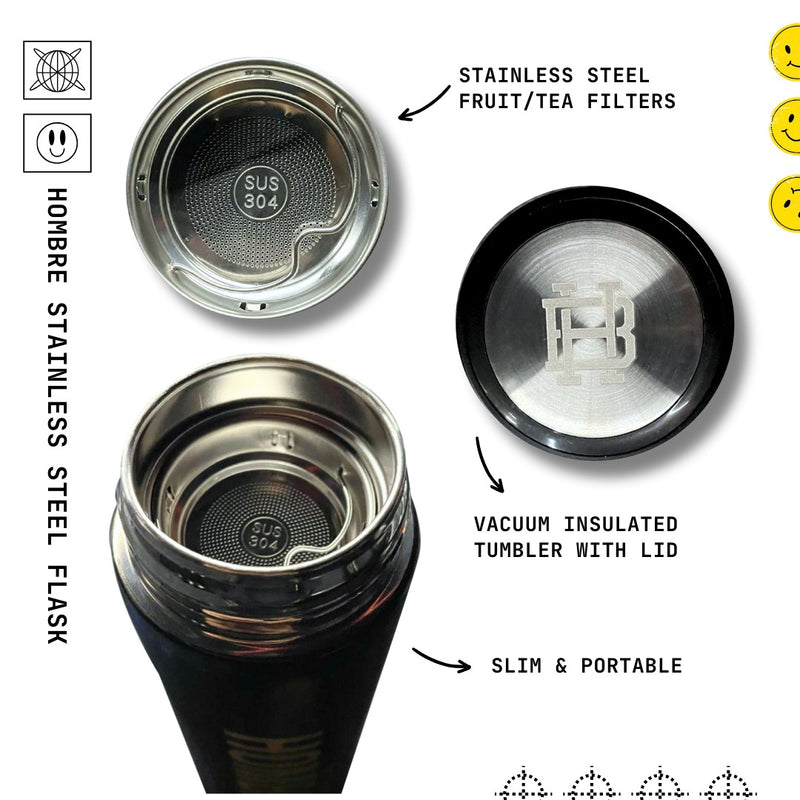 HOMBRE STAINLESS STEEL FLASK