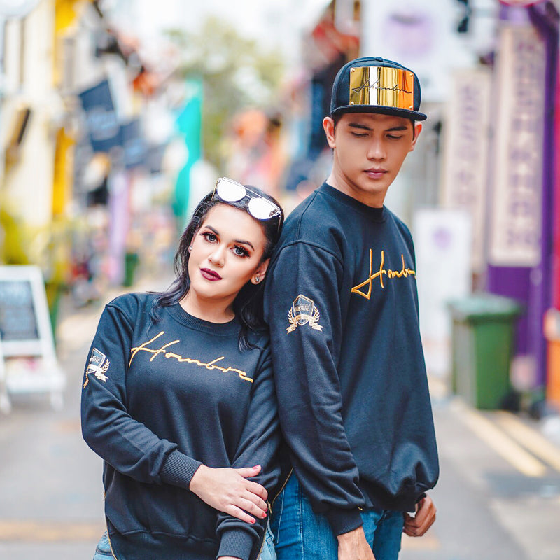 BLACKGOLDSERIES: GOLD PULLOVER WITH SIDE ZIPPER